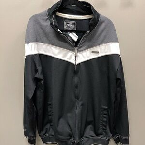 Ecko Unltd Mens XL Actual Factual Retro Y2K Full Zip Jacket Hoodie